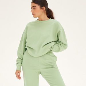 Cropped Sweatshirt in Pistachio